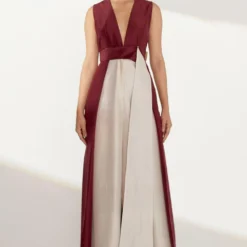 Twinkle Hanspal Colour Blocked Jumpsuit With Attached Belts